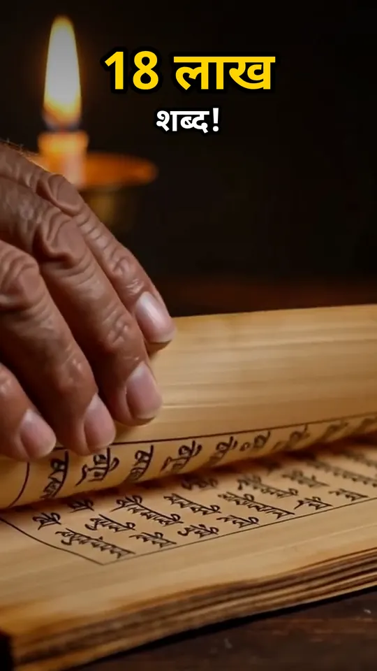 Thumbnail: an old hand on a handwritten manuscript, with the Hindi title ‘1.8 million words’.